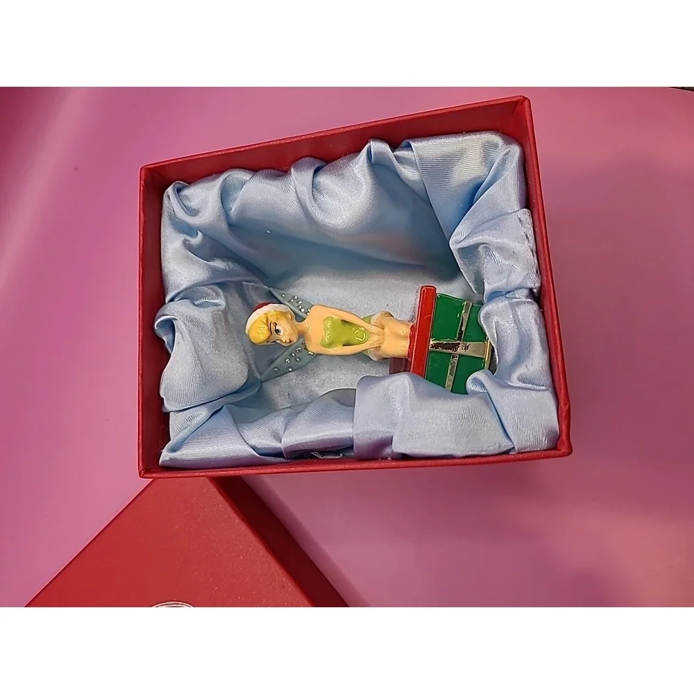 Limited Edition Disney Store 25th‎ Anniversary Tinker Bell Trinket Box LOT x2